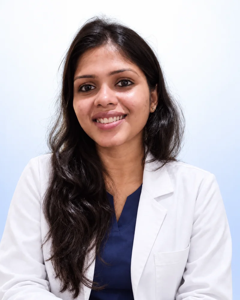 AI-assisted professional portrait of Dr Pooja